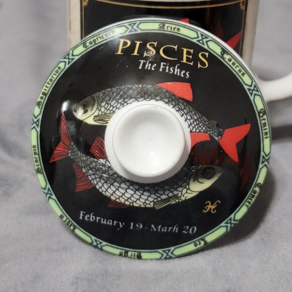 Zodiac Mug Pisces With Infuser And Lid - Picture 6 of 16